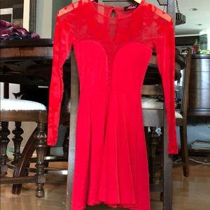 🚨 Red Long Sleeve Motel Dress 🚨